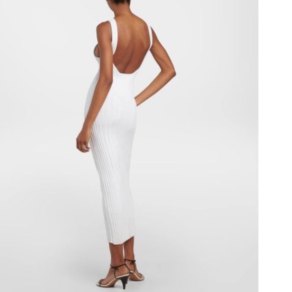 KHAITE White 'The Ottilie' Midi Dress - Picture 10 of 16
